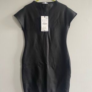 Zara Elegant Black Mini Dress